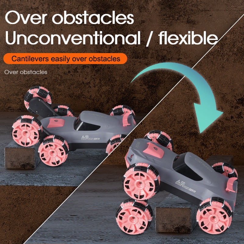 Remote control six-wheel stunt car high-speed 4WD drift off-road toy for boys