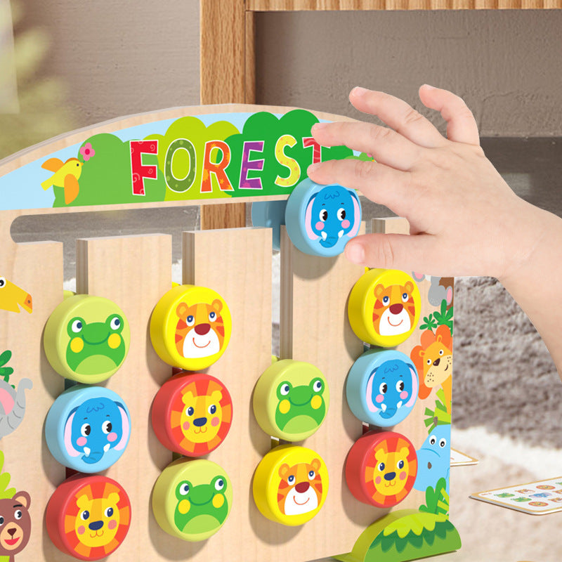 Wooden Animal Positioning Game – Kids Logic & Early Learning Toy