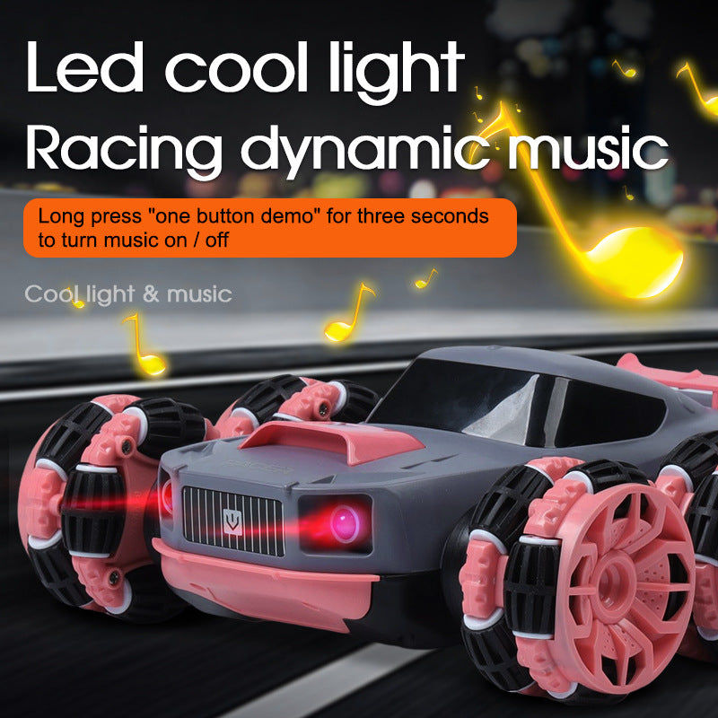 Remote control six-wheel stunt car high-speed 4WD drift off-road toy for boys