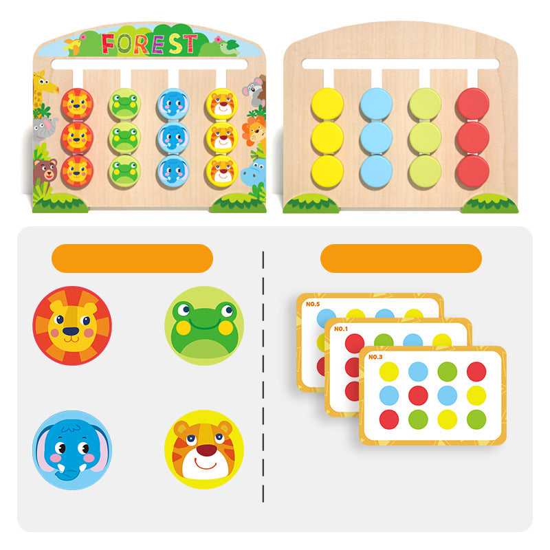 Wooden Animal Positioning Game – Kids Logic & Early Learning Toy