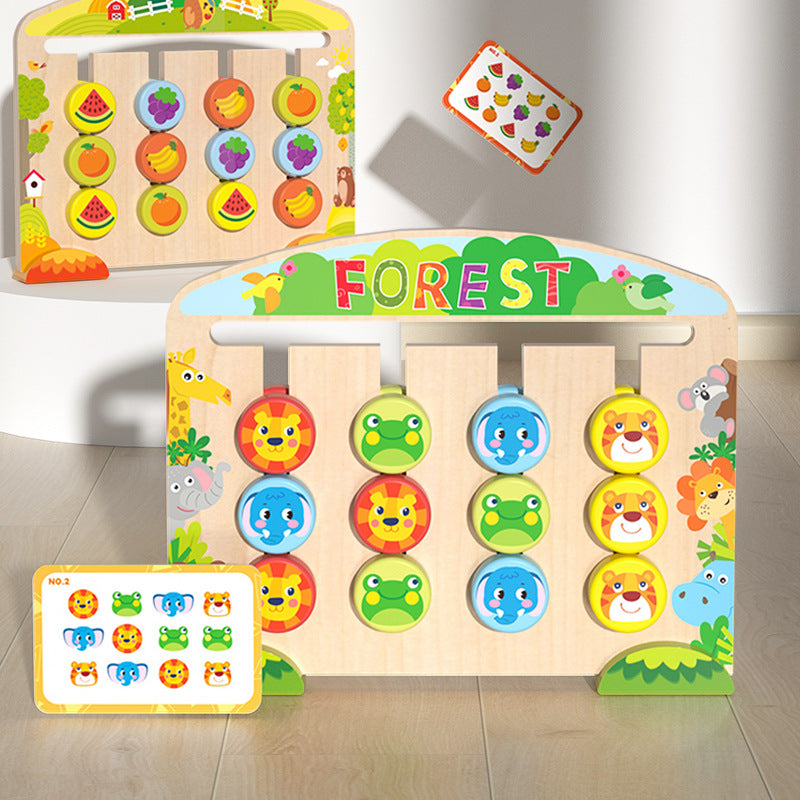 Wooden Animal Positioning Game – Kids Logic & Early Learning Toy