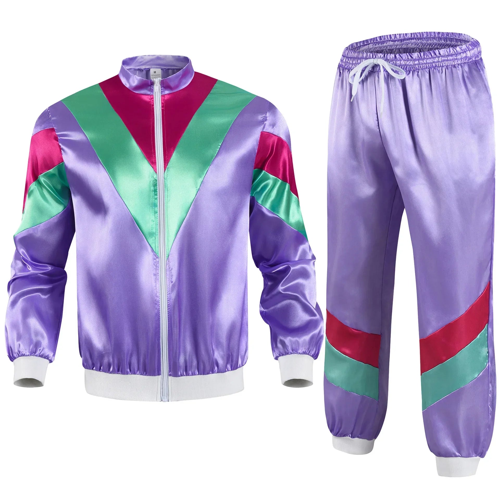 Retro Disco Tracksuit Costume – 2 Piece Set