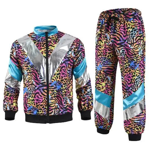 Retro Disco Tracksuit Costume – 2 Piece Set