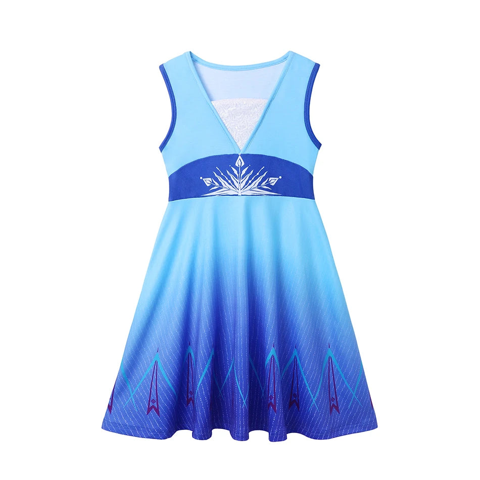 Girls Mermaid Rapunzel Princess Dress