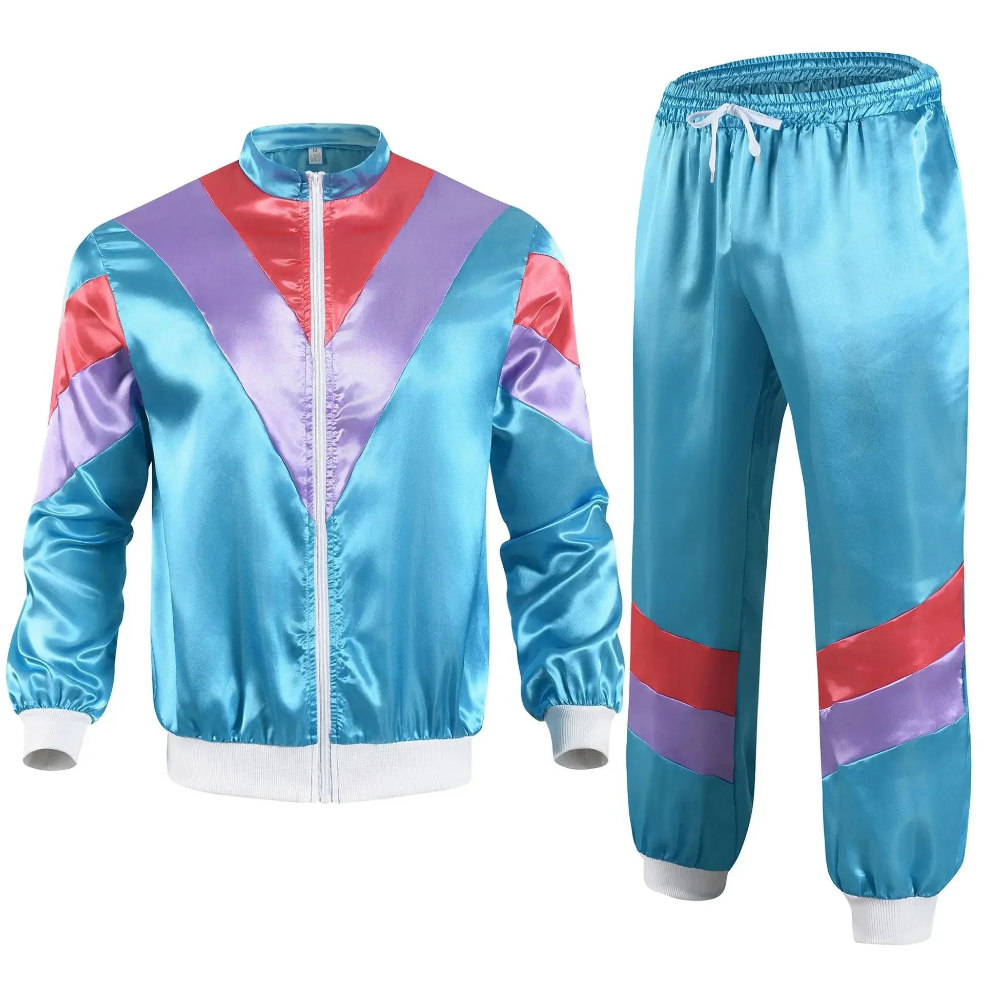 Retro Disco Tracksuit Costume – 2 Piece Set