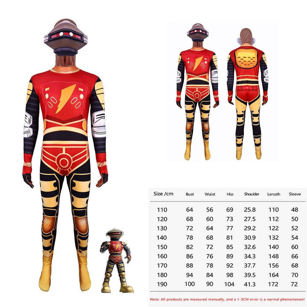 Samurai Superhero Cosplay Costume with Mask