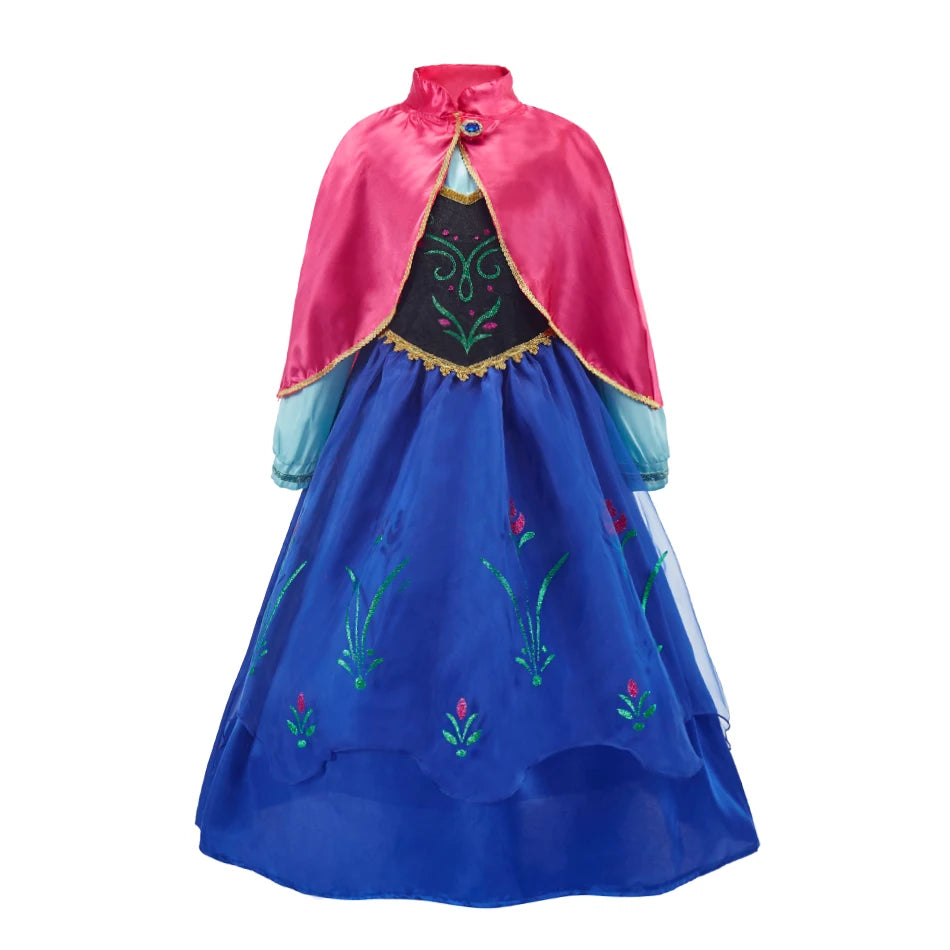 Girls Princess Costume Dress – Elsa & Anna