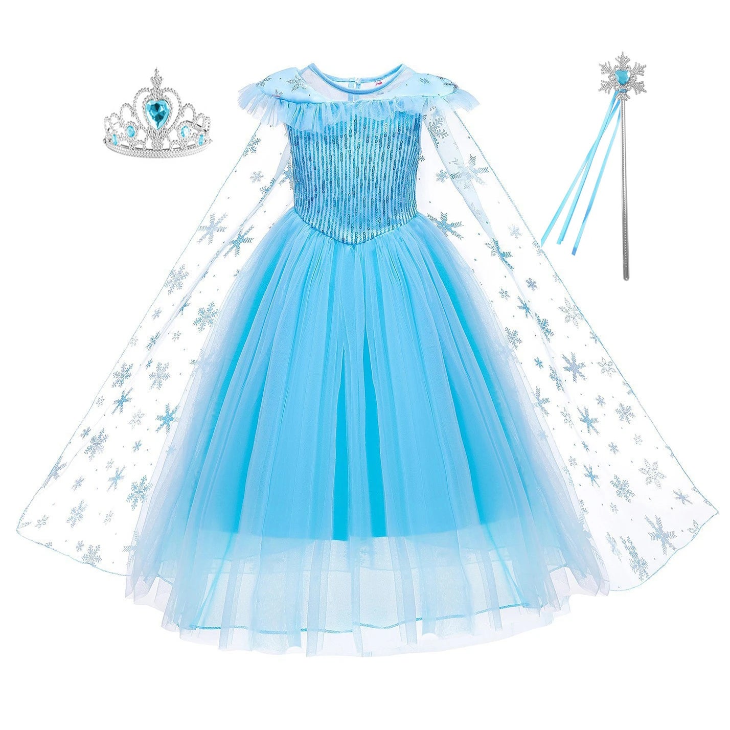 Girls Elsa Snow Queen Dress – Toddler Costume