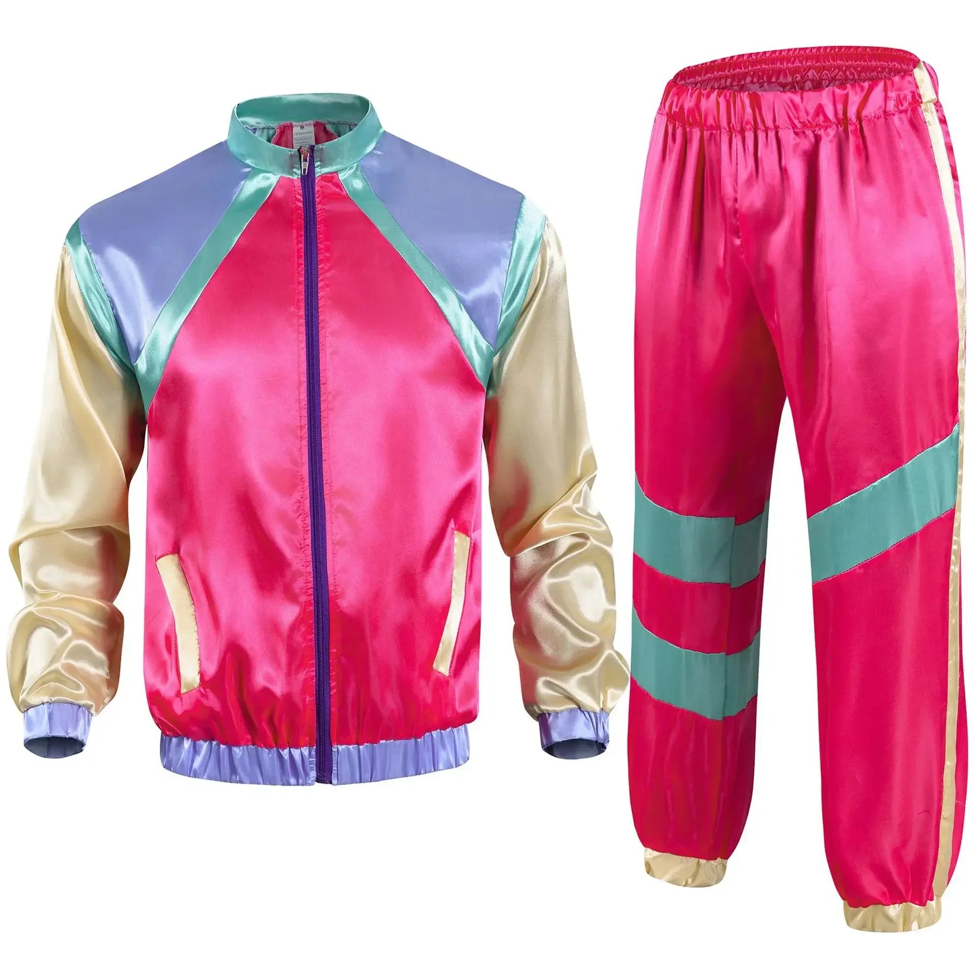 Retro Disco Tracksuit Costume – 2 Piece Set