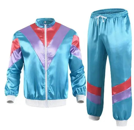 Retro Disco Tracksuit Costume – 2 Piece Set