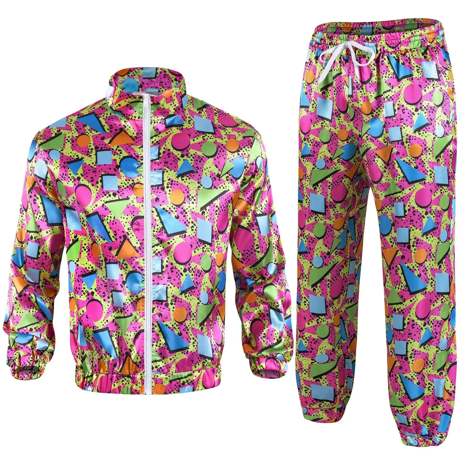 Retro Disco Tracksuit Costume – 2 Piece Set