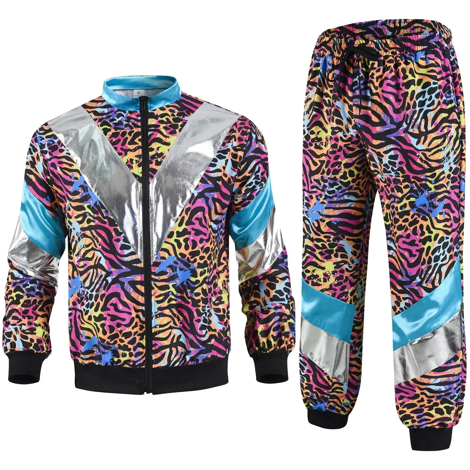 Retro Disco Tracksuit Costume – 2 Piece Set