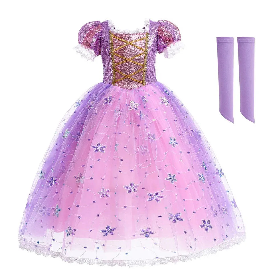 Girls Princess Costume Dress – Elsa & Anna